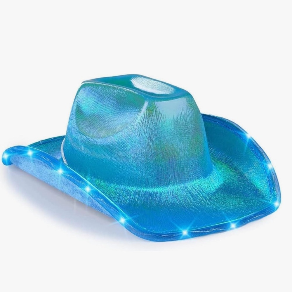 Blue LED Light-Up Hat